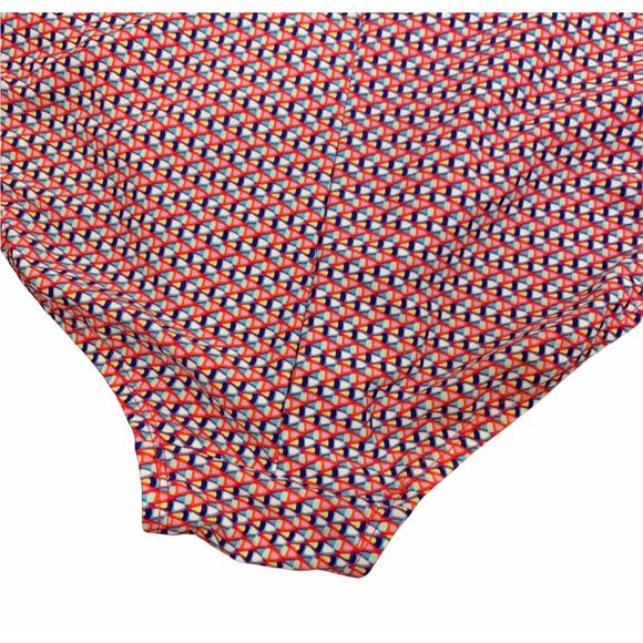 VM Pink Halter One Piece Maternity Swimsuit Geo Geometric L Large Ruched - Picture 7 of 11